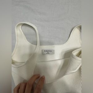 Aritzia Sculpt Knit Squareneck Cropped Tank